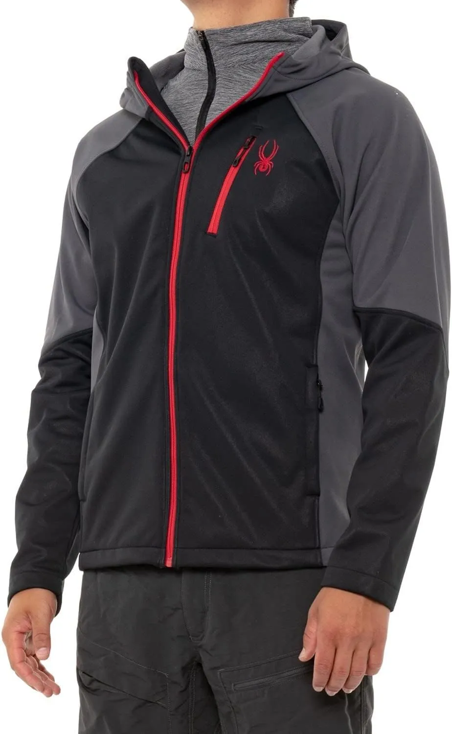 Spyder Men's Full Zip Hooded Soft Shell Jacket, Color Options