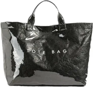 Stellaya Tote Bag, Pvc Women's Letters Print Tote Bag, Leopard Print Bag, Large Shopping Clear Hobo Handbag
