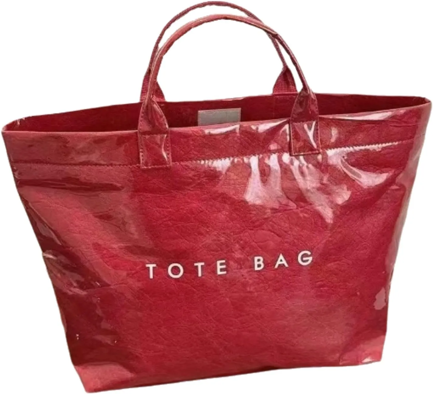 Stellaya Tote Bag, Pvc Women's Letters Print Tote Bag, Stellaya Womens Letters Print Tote, PVC Kraft Paper