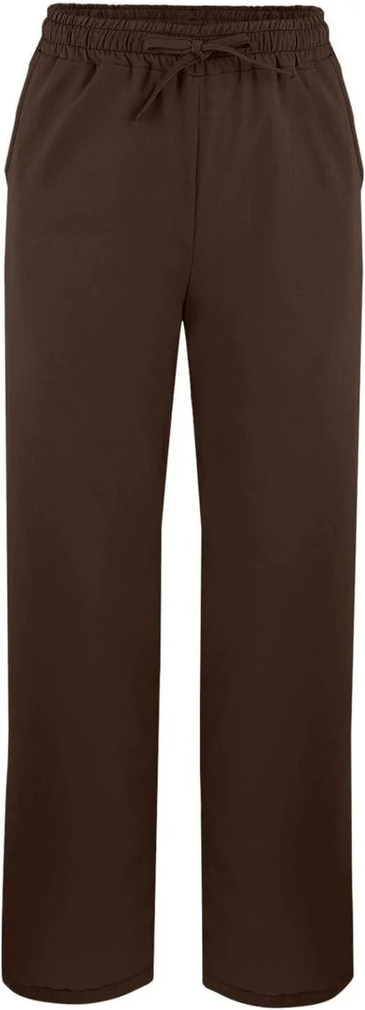 Summer Pants for Women 2025 Casual Cotton Linen Pants Drawstring High Waist Beach Pants with Pockets Vacation Outfits