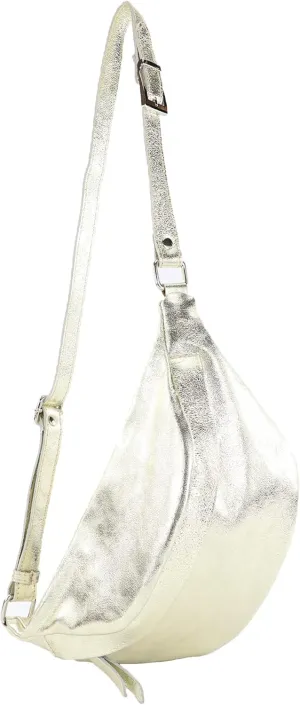 T77 - Italian hip bag, bum bag medium made of soft leather