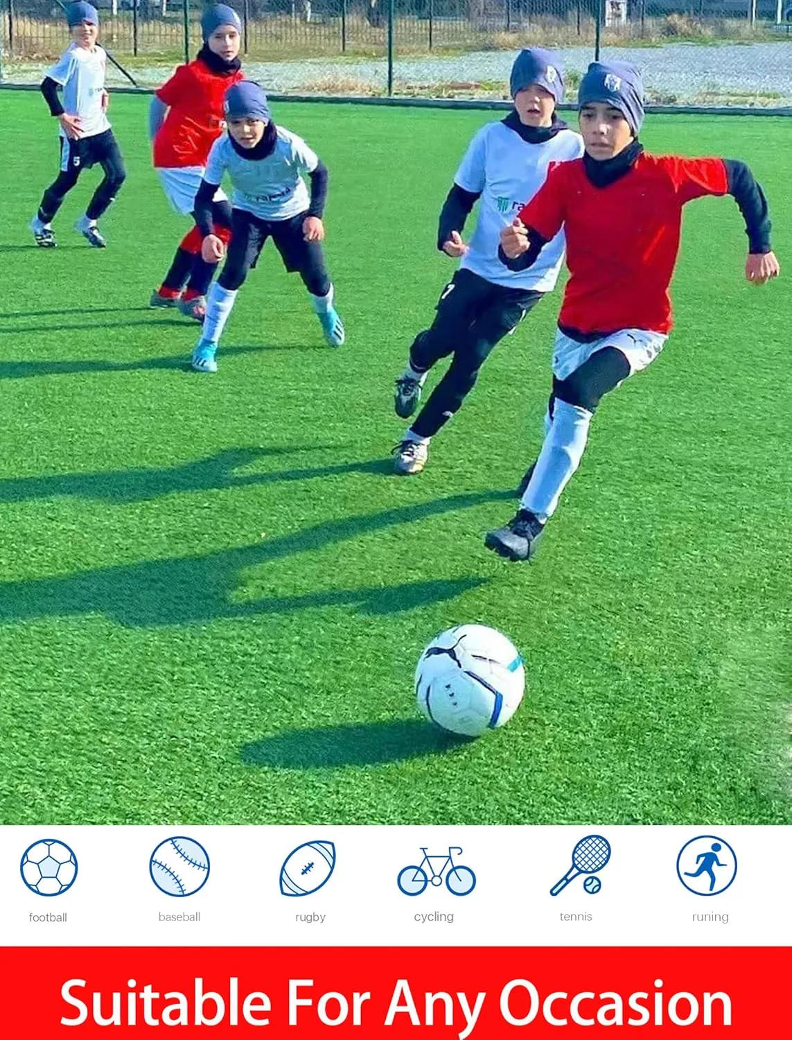TELALEO 4, 3, 2, 5/1 Pack Boys' Girls' Compression Shirts Youth Long Sleeve Undershirt Sports Moisture Wicking Baselayer