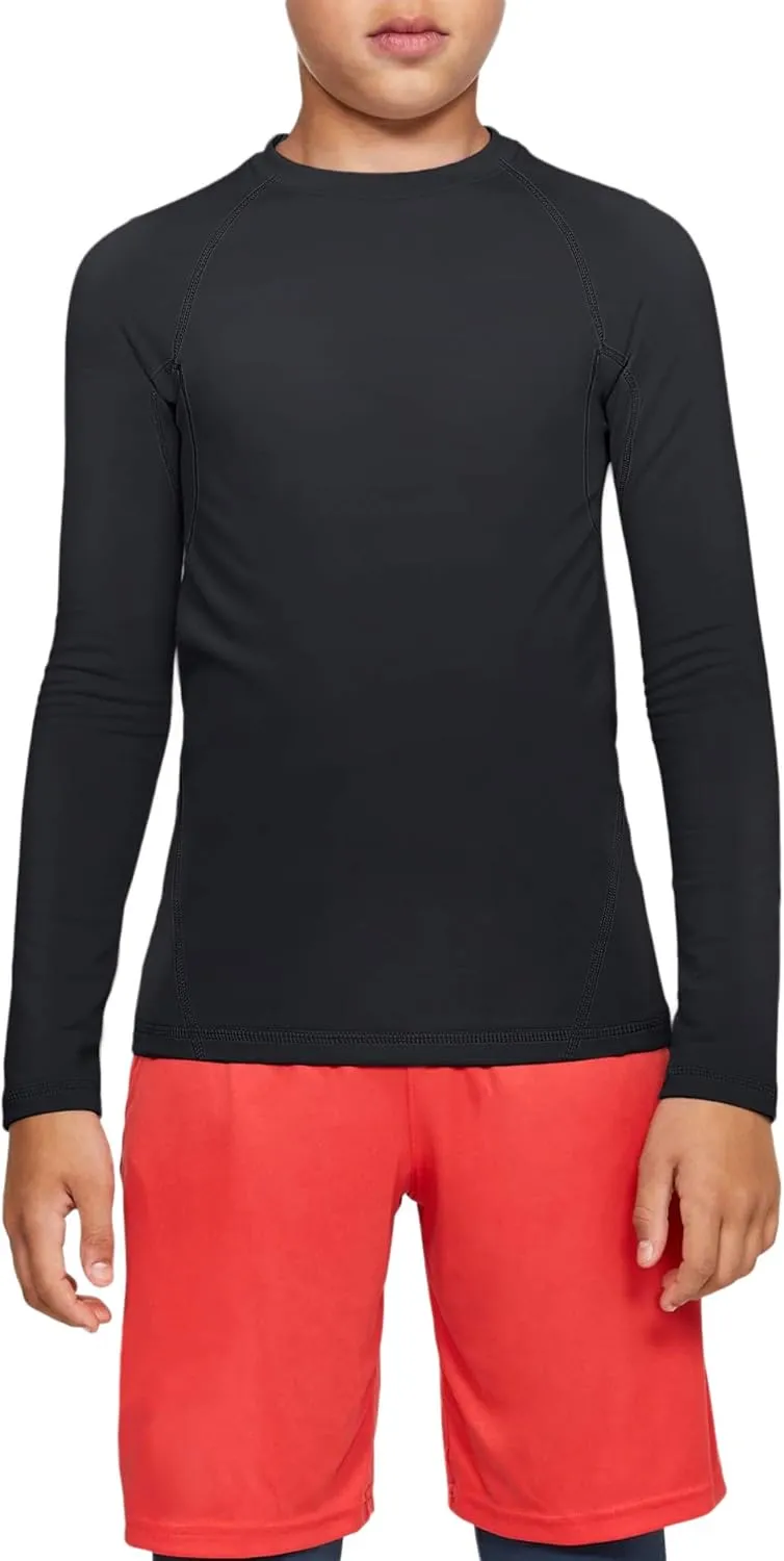 TELALEO 4, 3, 2, 5/1 Pack Boys' Girls' Compression Shirts Youth Long Sleeve Undershirt Sports Moisture Wicking Baselayer