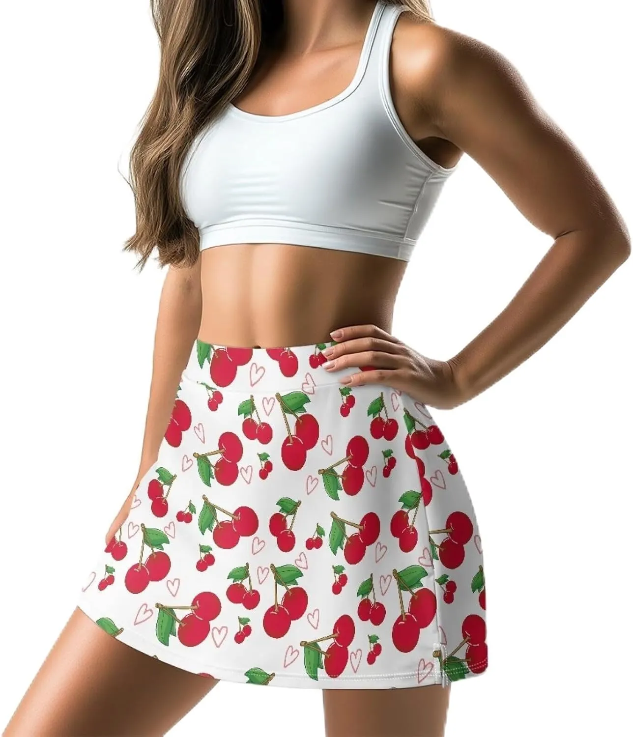 Tennis Skirt for Women High Waisted Athletic Golf Skorts with Inner Pockets Running Sports Skirts Size XS-3XL