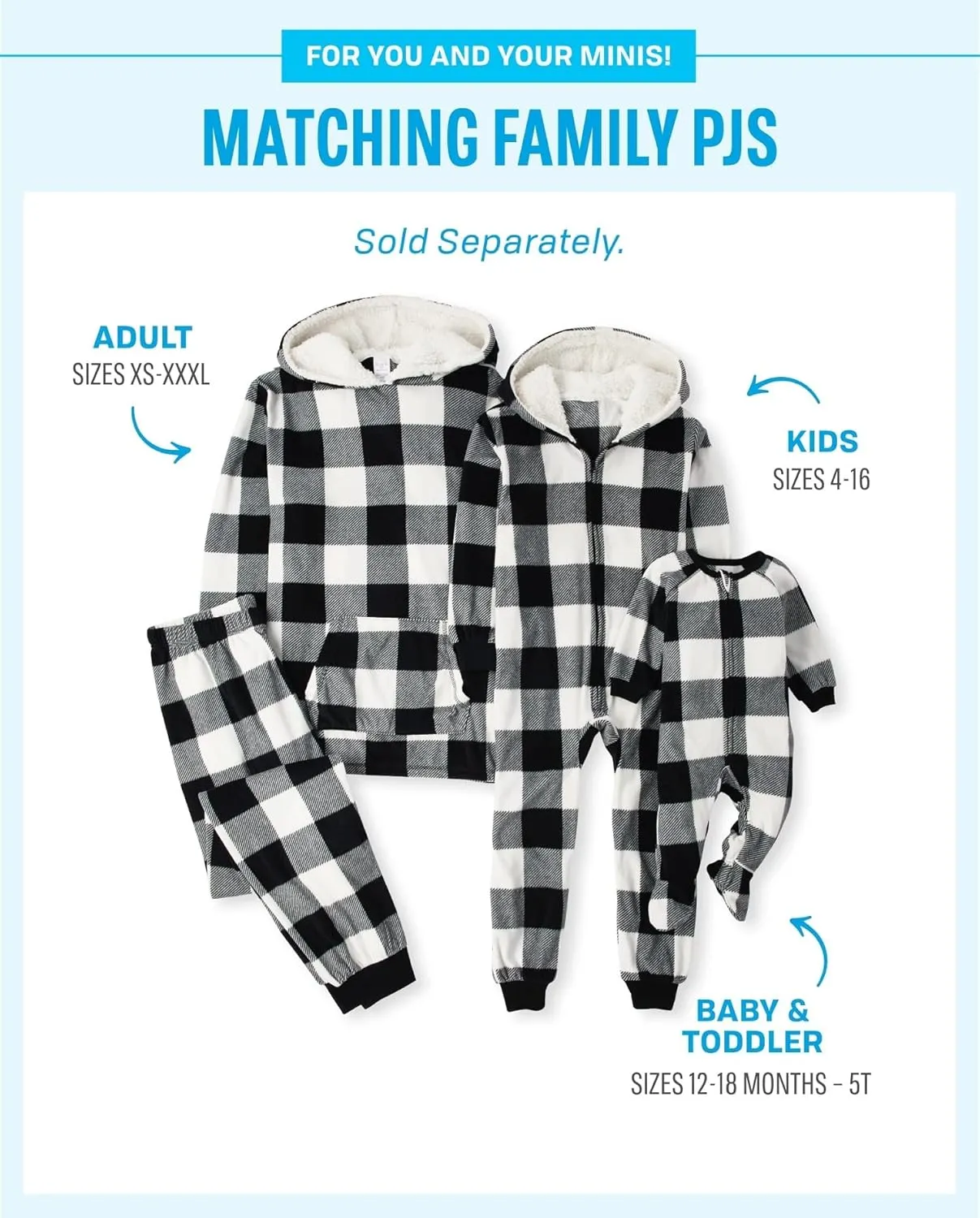 The Children's Place Baby Family Matching, Holiday Pajama Sets, Fleece