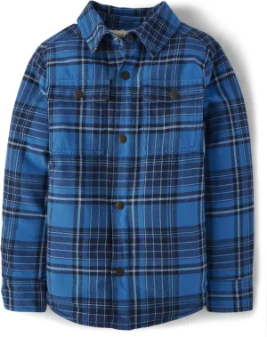 The Children's Place Boys' Sherpa Lined Everday Shacket