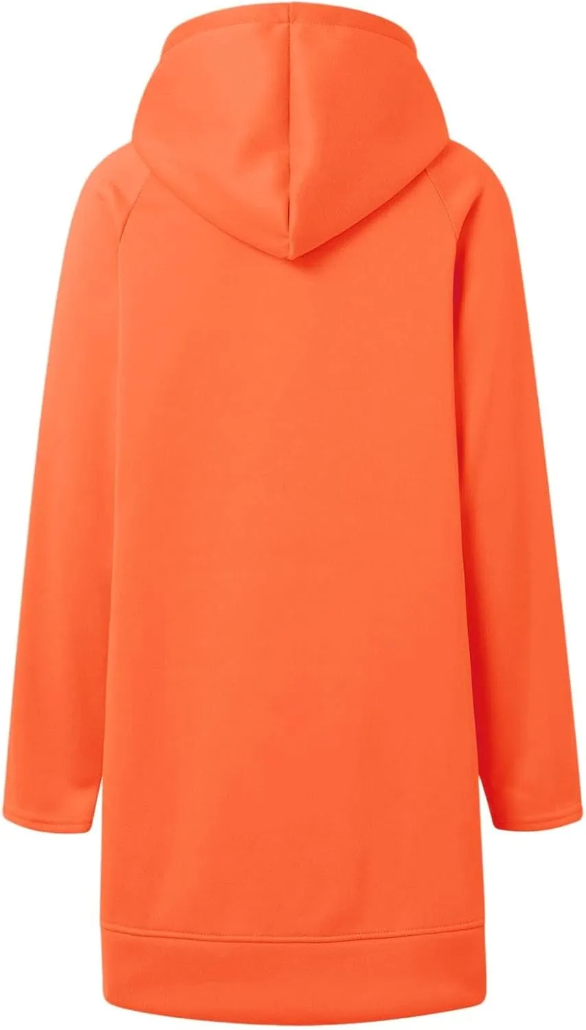 The Warmy Oversized Hoodie Dress, Warmy Hoodie, Women's Casual Pullover Split Hem Drawstring Long Sweatshirt with Pocket