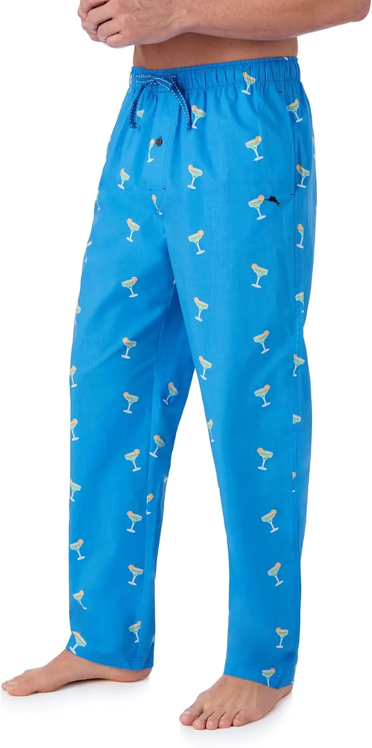 Tommy Bahama - Men's Essential Printed Sleep Pant, Woven Pajama Pants for Sleep or Lounge