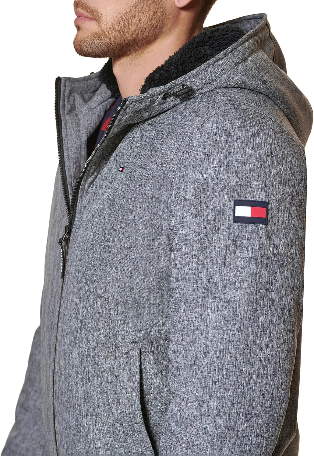 Tommy Hilfiger Men's Soft Shell Active Filled Bomber Jacket