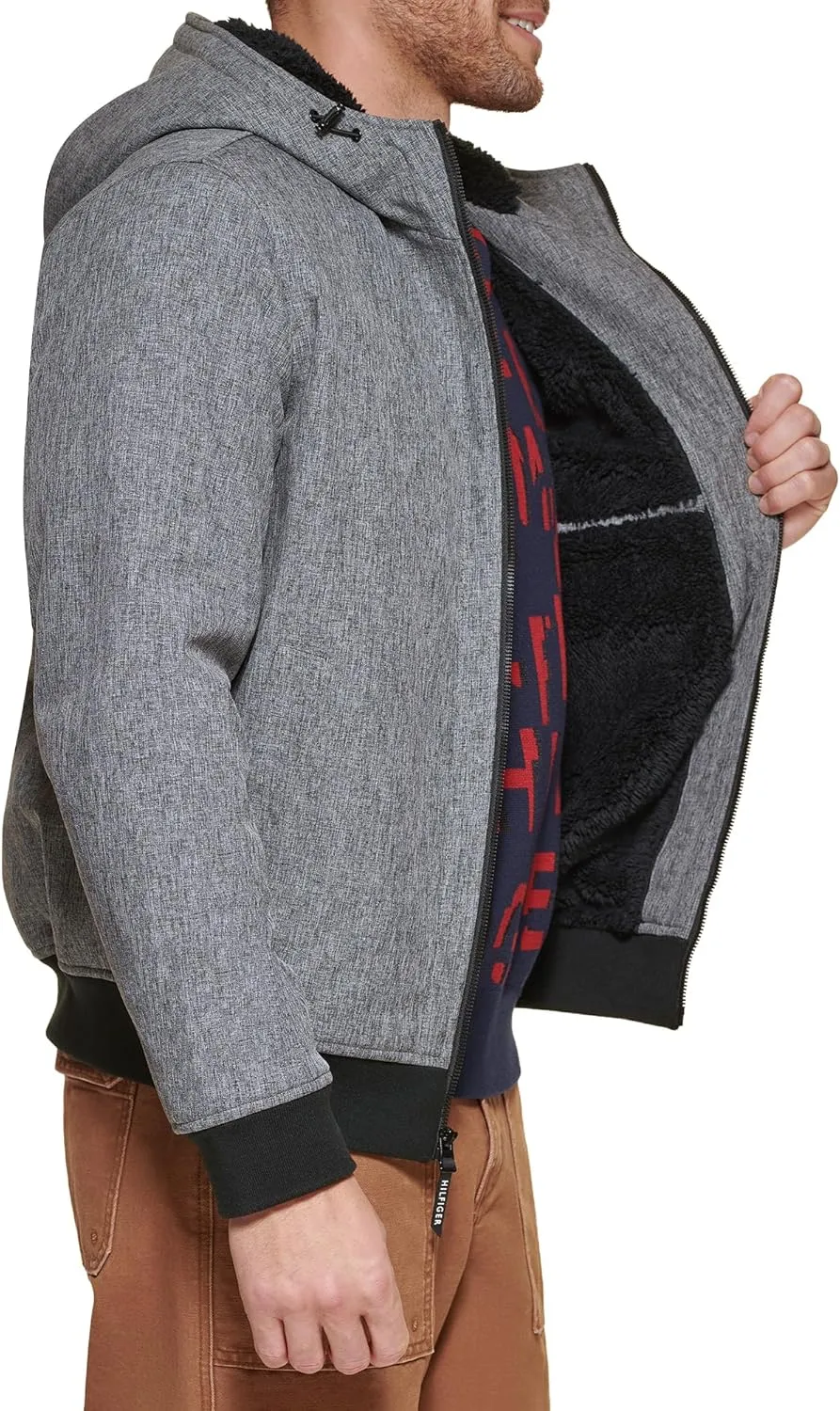 Tommy Hilfiger Men's Soft Shell Active Filled Bomber Jacket