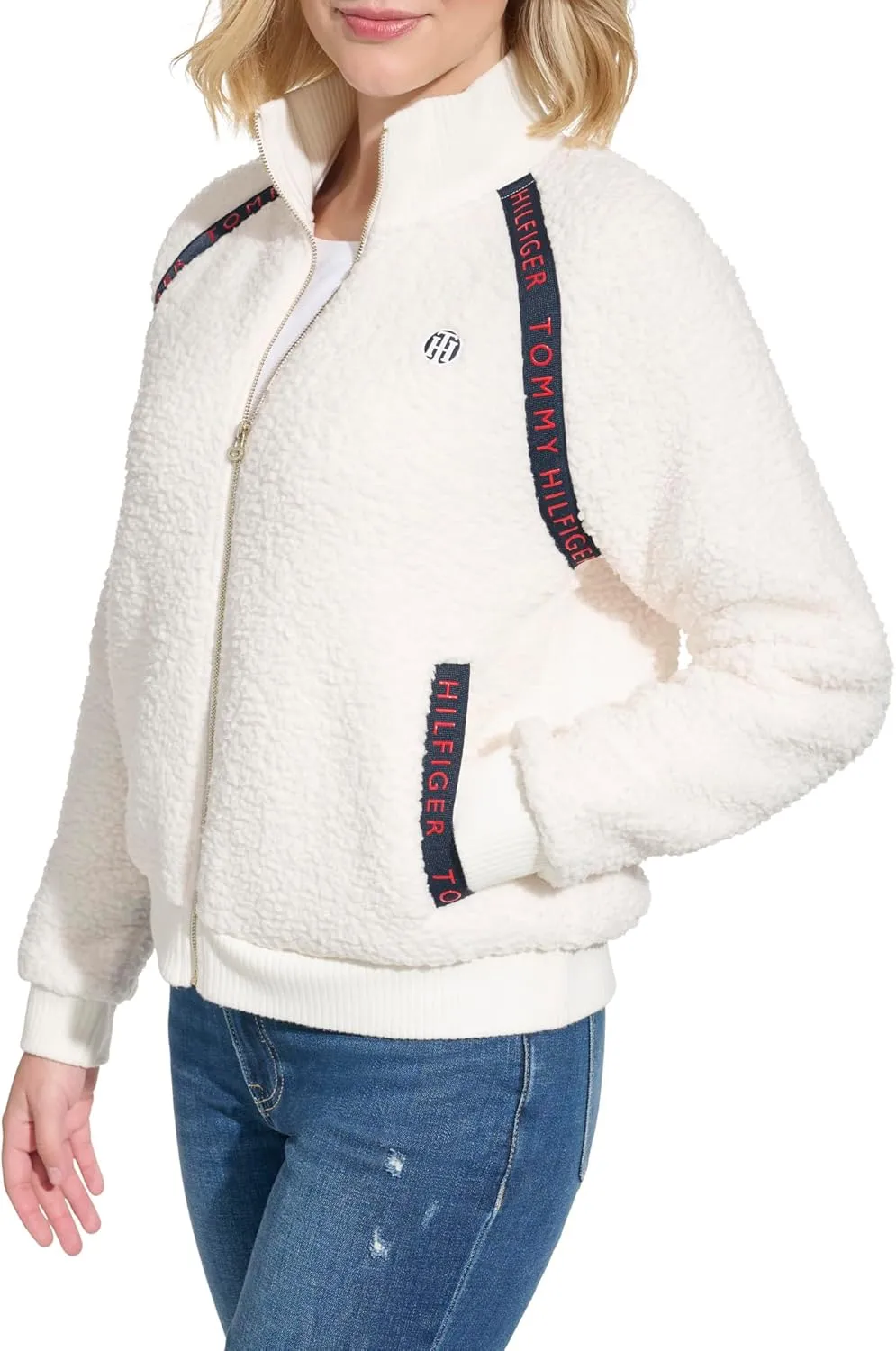 Tommy Hilfiger Women's Soft Sherpa Zip Jacket