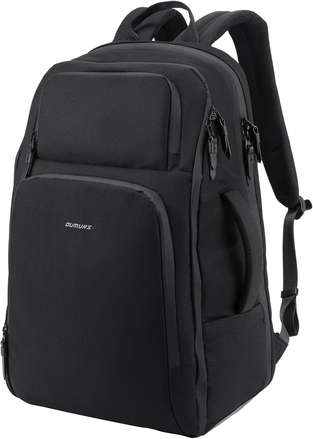 Travel Backpack for Long Travel with 30-40L Expandable Large Capacity Laptop Backpack Water-resistant Black 600D Polyester