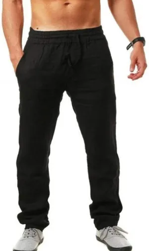 Trousers for Men,Men Fitness Hiking Casual Sweatpant Outfits Baggy Loose Fit Joggers Pants Mens Lightweight Work Pants