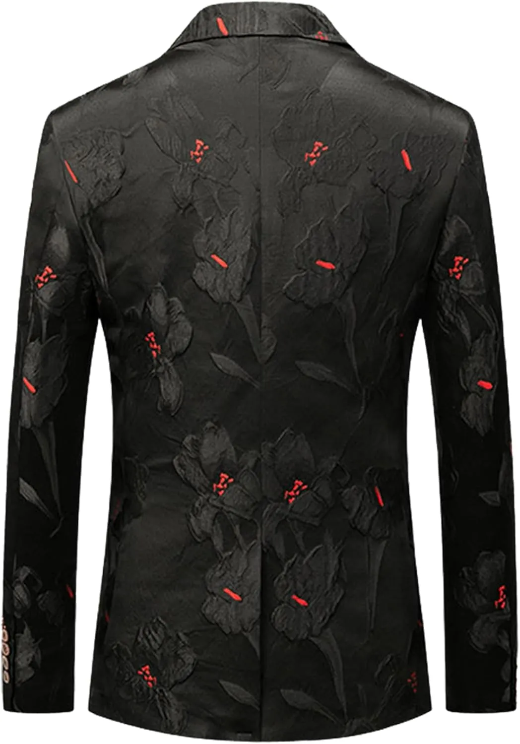 UNINUKOO Mens Floral Blazer Jacket Slim Fit Paisley Tuxedo Suit Party Dress Wedding Sport Coat for Men