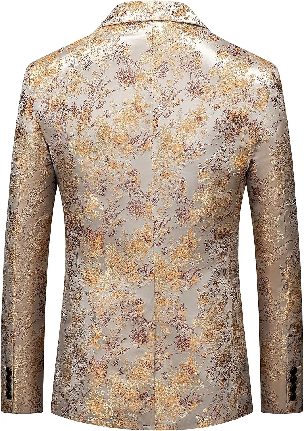 UNINUKOO Mens Floral Blazer Jacket Slim Fit Paisley Tuxedo Suit Party Dress Wedding Sport Coat for Men