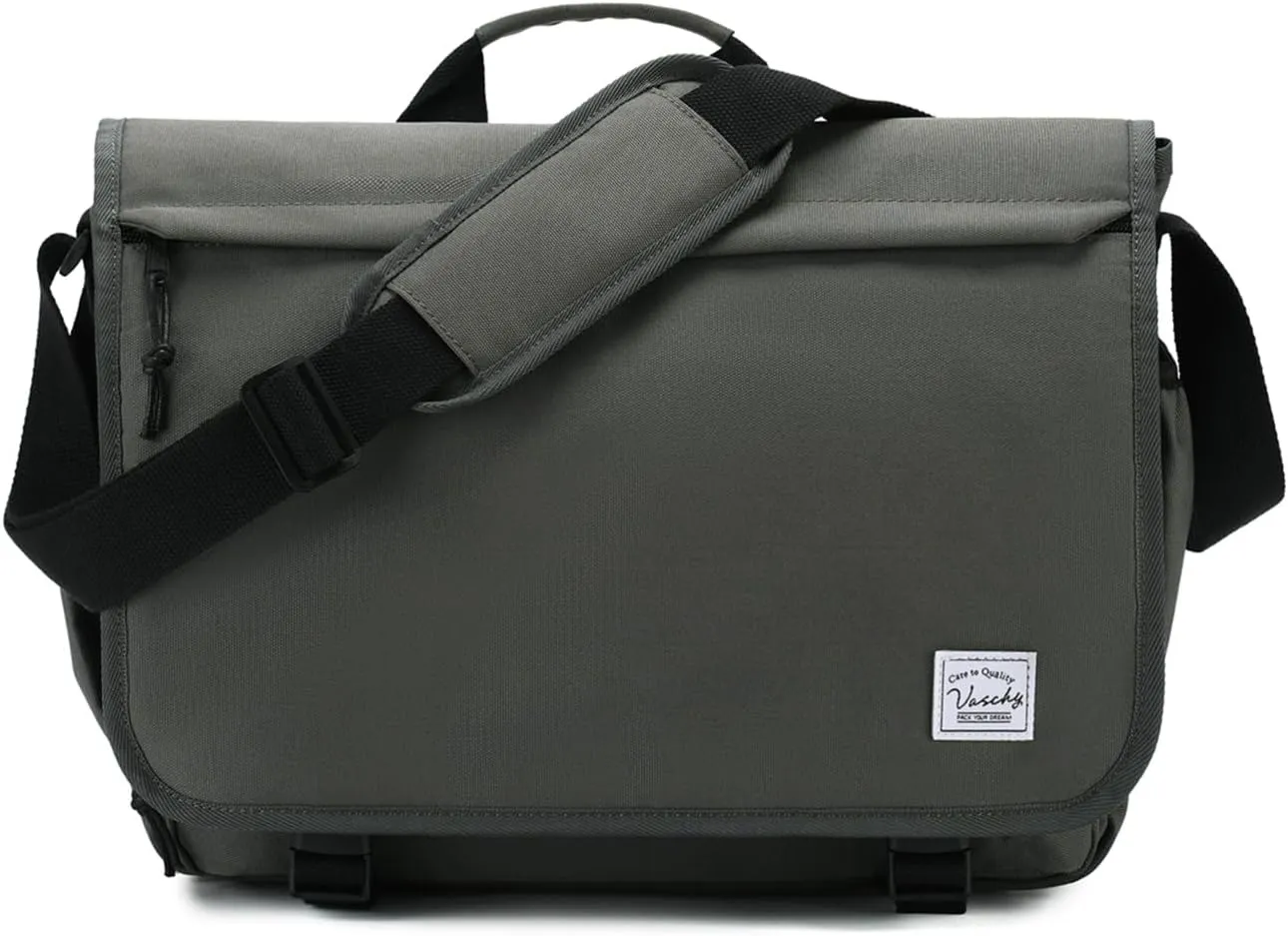VASCHY Messenger Bag for Men,Water Resistant Satchel Briefcase Laptop Work Bag Crossbody Shoulder Handbag for Women College