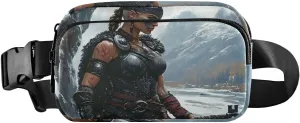Viking Woman Fanny Pack Water Resistant Waist Pack Sling Bag Purse for Women Men Travel Hiking