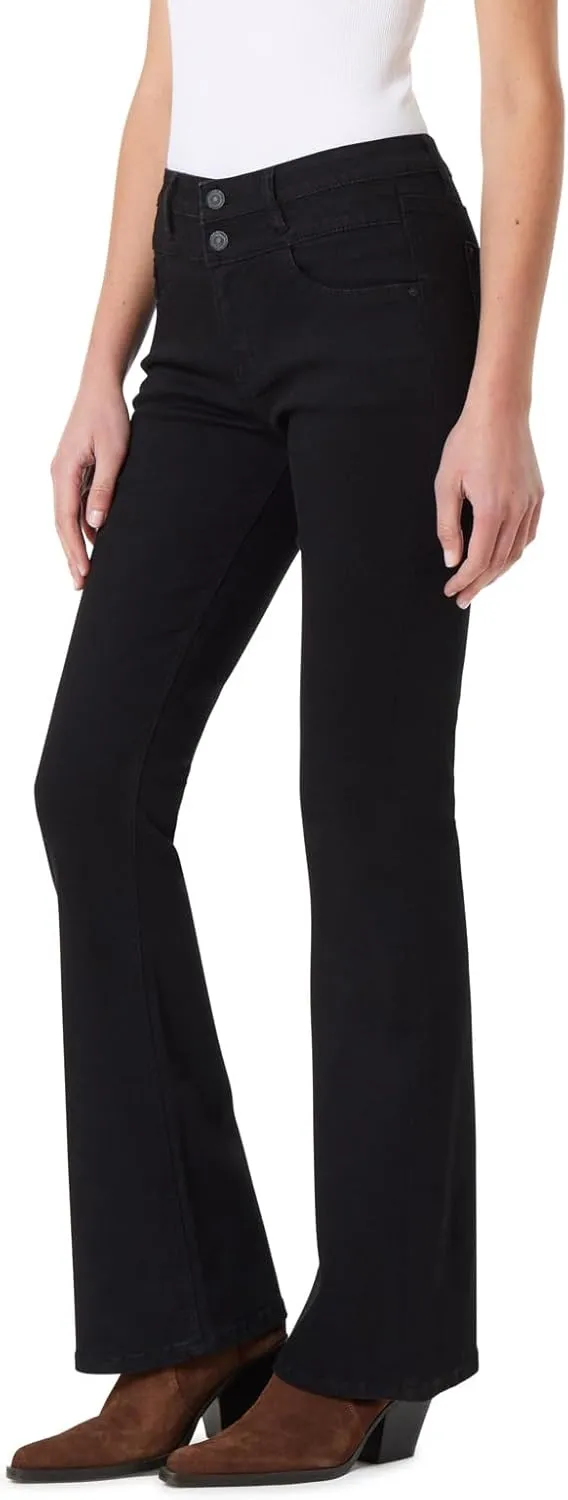 WallFlower Women's Sassy Flare High-Rise Insta Soft Juniors Jeans