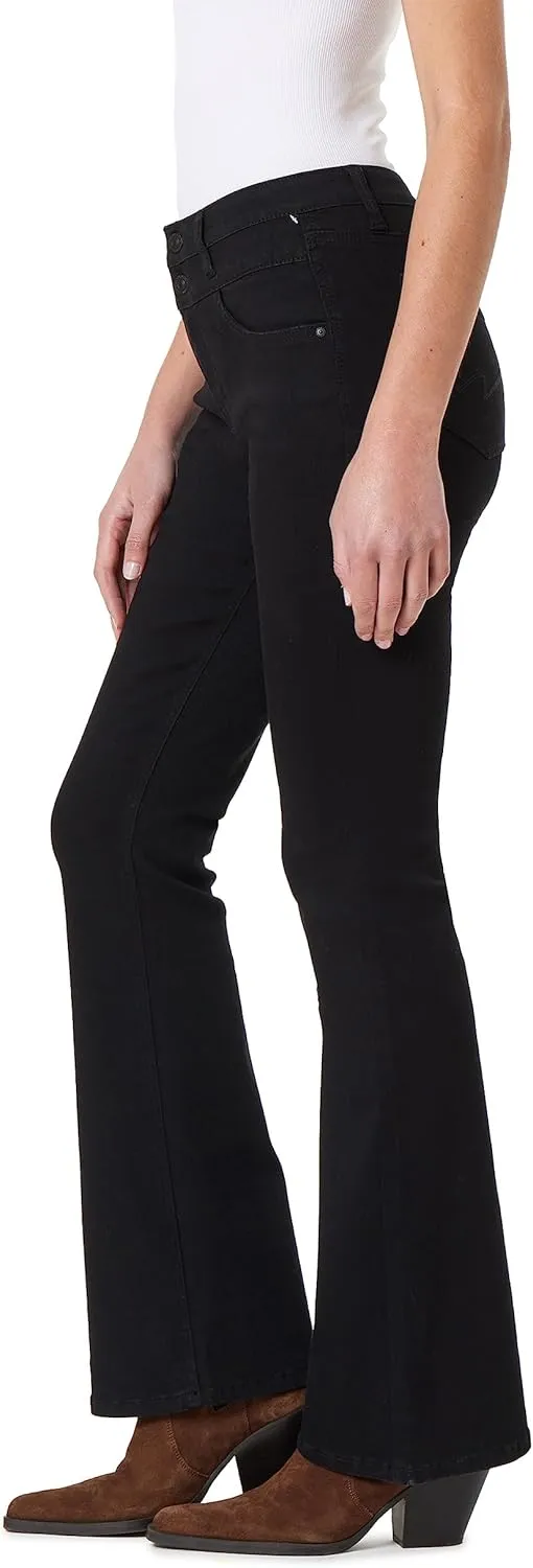WallFlower Women's Sassy Flare High-Rise Insta Soft Juniors Jeans