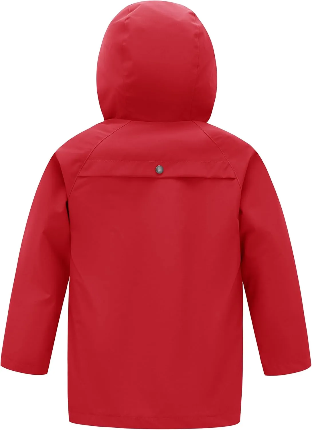 wantdo Boys & Girls Waterproof Rain Jacket Lightweight Rain Coat Hooded Windbreaker