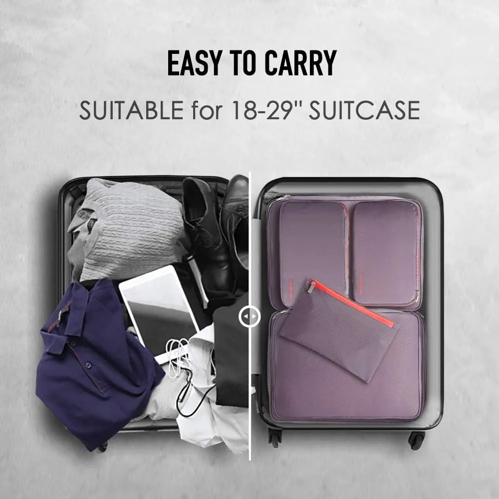 Waterproof Compression Packing Cubes,Travel Packing organizers for Carry on Luggage,Backpacking, Suitcases
