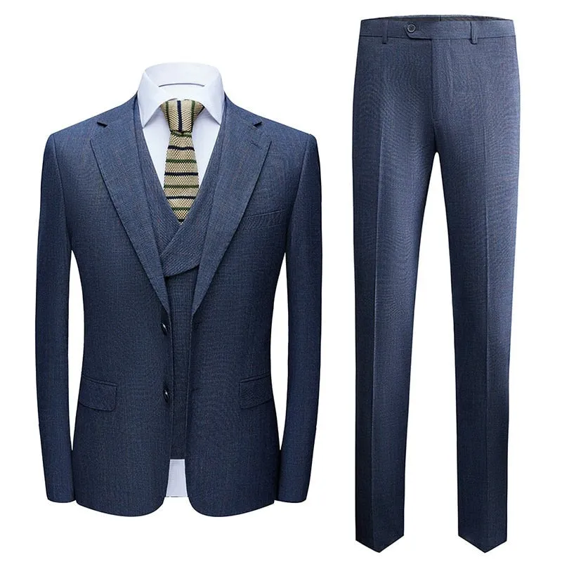 West Louis Designer High-End Fancy Business Style 3 Piece Suit