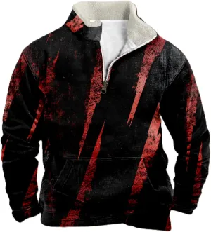 Western Sweatshirts for Men Cool Lightweight Novlety Long Sleeve Half Zip Pullover Crewneck Cowboy Hoodies