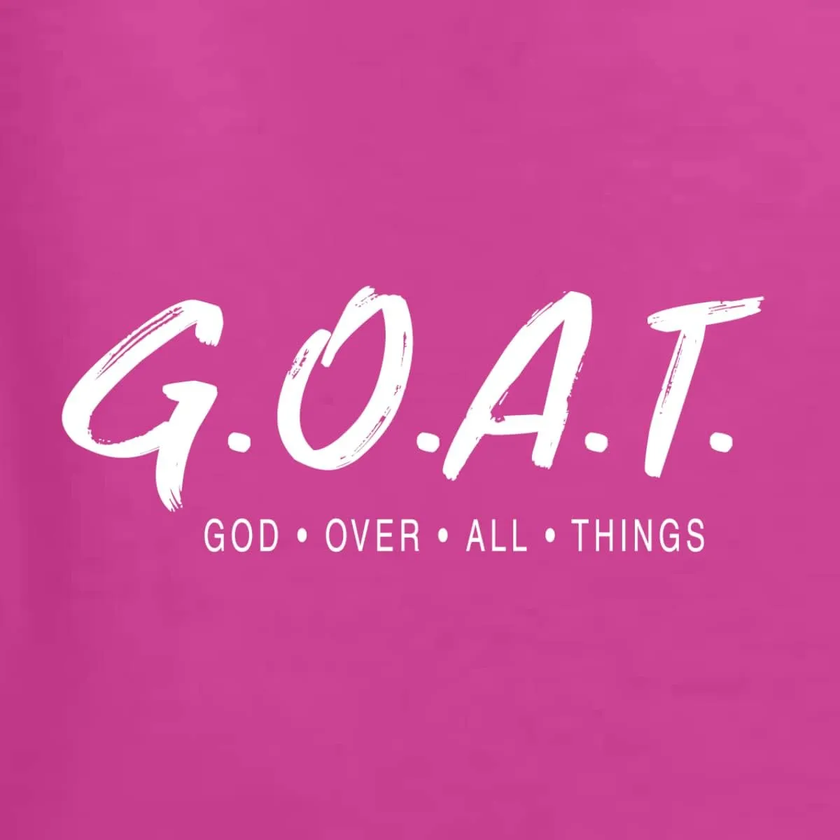 Wild Bobby GOAT God Over All Things Inspirational/Christian Unisex Graphic Hoodie Sweatshirt