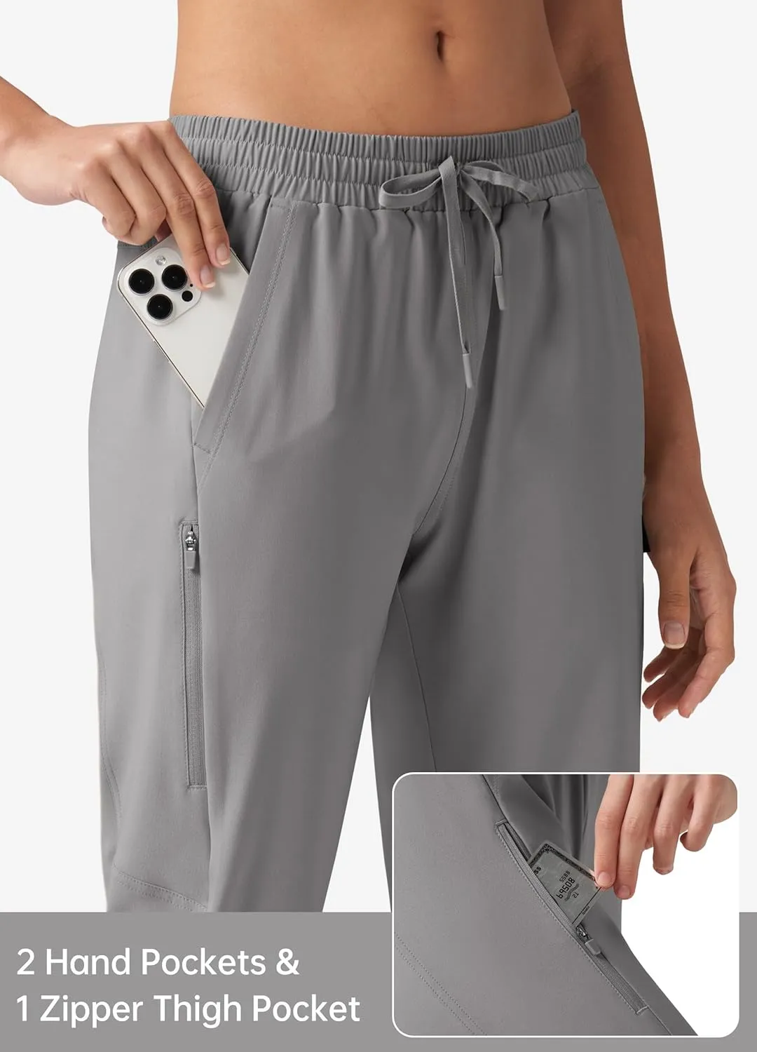 Willit Womens 15" Long Shorts Below Knee Length Capri Hiking Cargo Lightweight Quick Dry Water Resistant Zipper Pocket