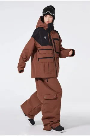 Winter Anorak Snow Suit Sets Baggy Style Skiwear