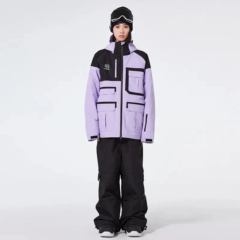 Winter Anorak Snow Suit Sets Baggy Style Skiwear