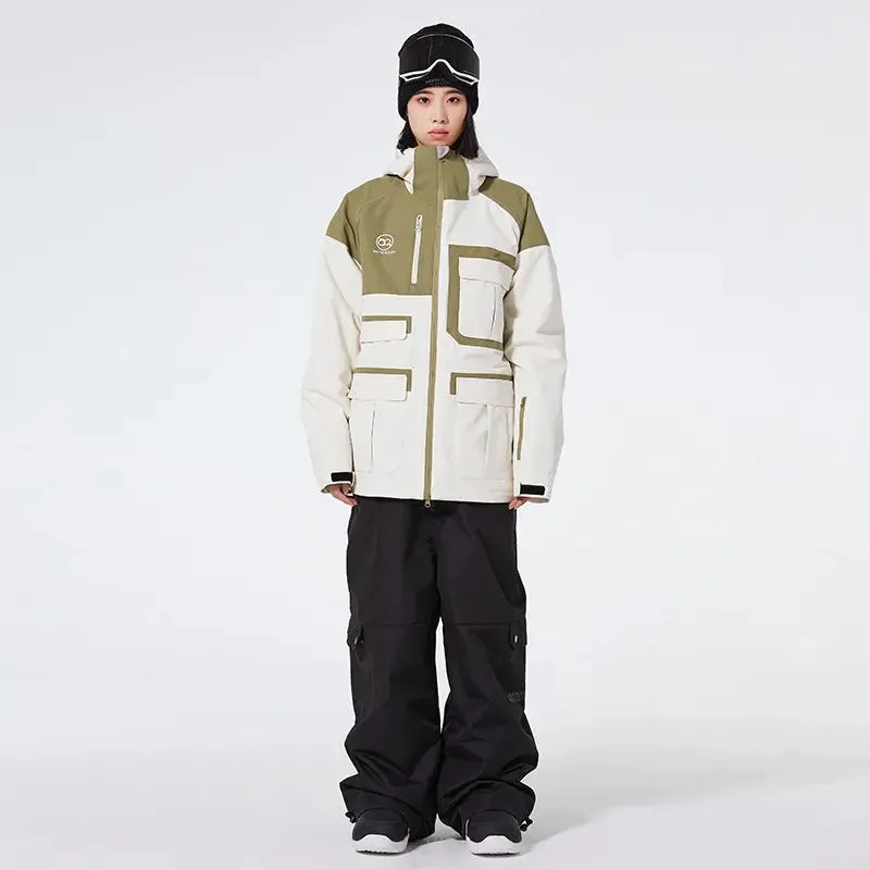 Winter Anorak Snow Suit Sets Baggy Style Skiwear