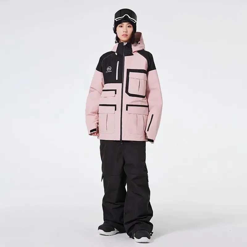 Winter Anorak Snow Suit Sets Baggy Style Skiwear