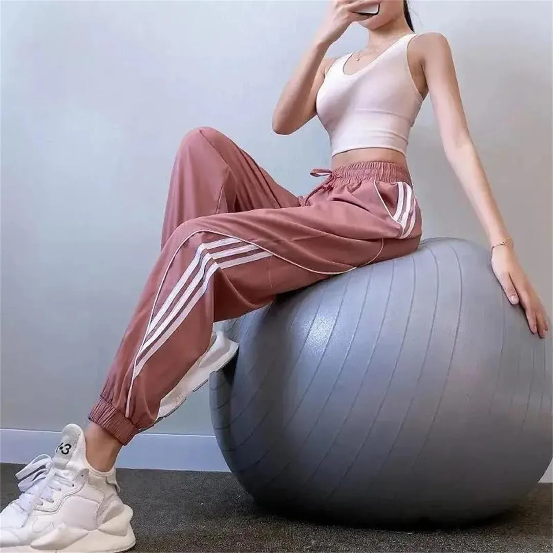 Women High Waist Loose Harem Pants Casual Pockets Sports Joggers Fitness Sweaptpants