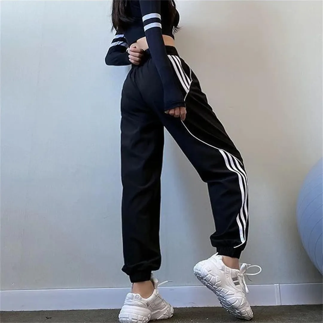 Women High Waist Loose Harem Pants Casual Pockets Sports Joggers Fitness Sweaptpants
