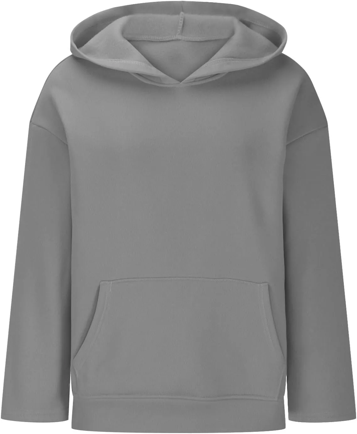 Women Pullover Oversized Sweatshirts Fleece Sweater Long Sleeve Hoodies With Pockets Casual Loose Fall Tops 2024