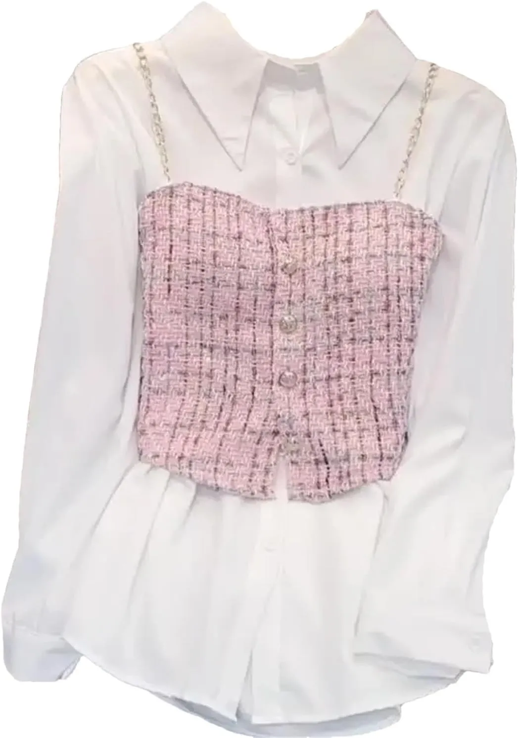 Women Sexy Short Camisole Shirt Lapel Sexy Soft Shirt