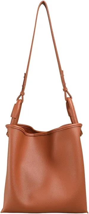 Women's bucket bag soft leather bag shoulder crossbody bag