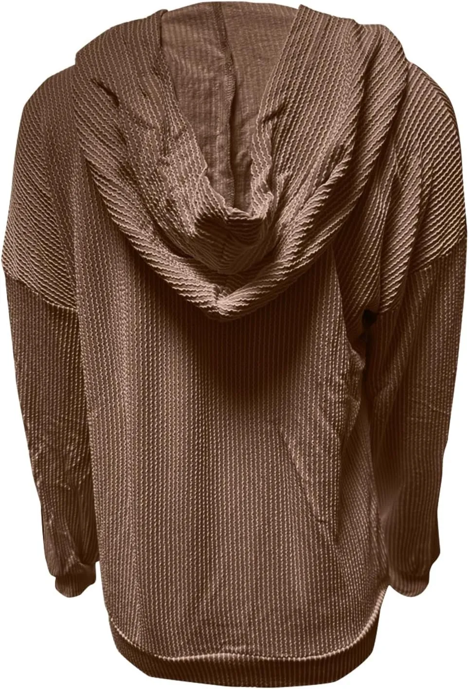 Womens Hoodies Y2k Loose Pullover Casual Long Sleeve Shirts Trendy Ribbed Knit Cute Fall Tunic Hoodies with Pocket