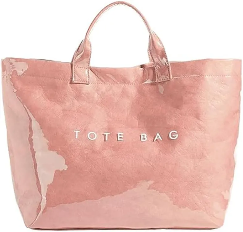 Women's Large PVC Tote Bag Clear Plastic Handbags Top Handle Handbag, Clear Bag for Women Large Carry All Tote Bag