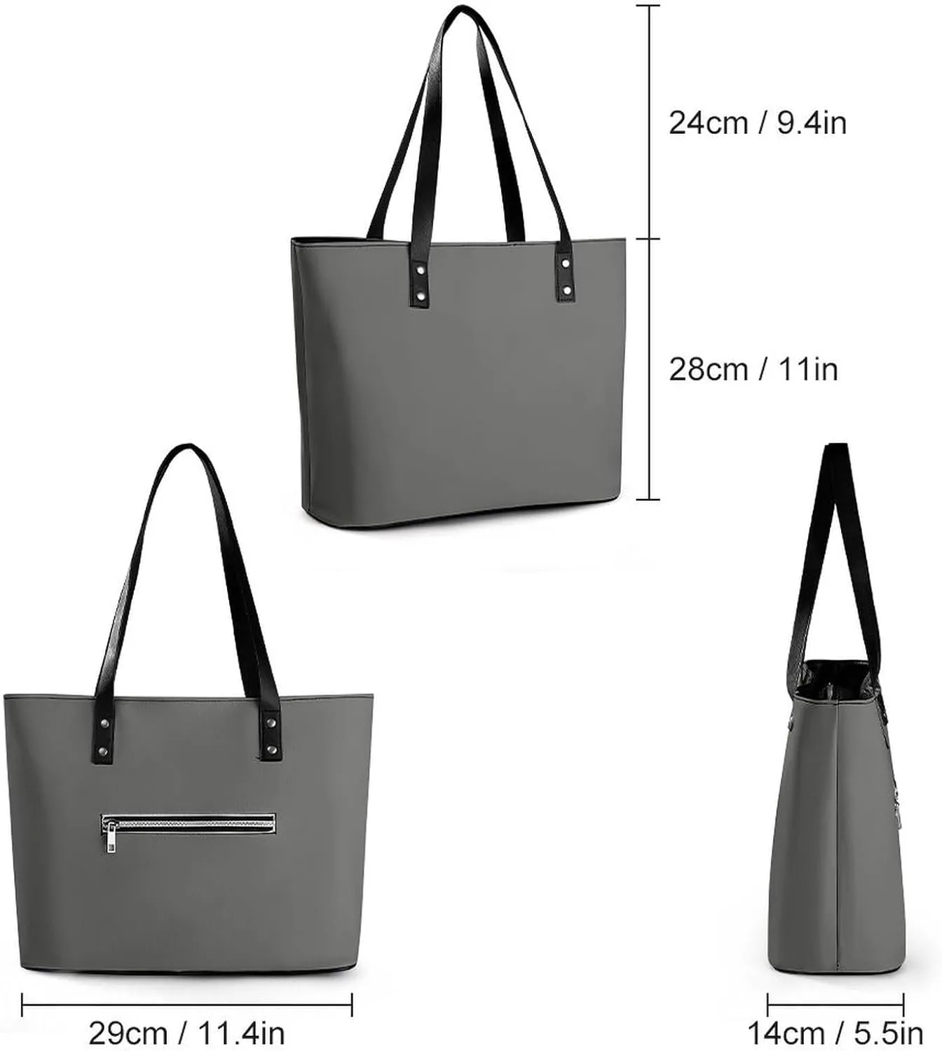 Women's Soft Leather Fashion Handbag Tote Purses Shoulder Bucket Bag