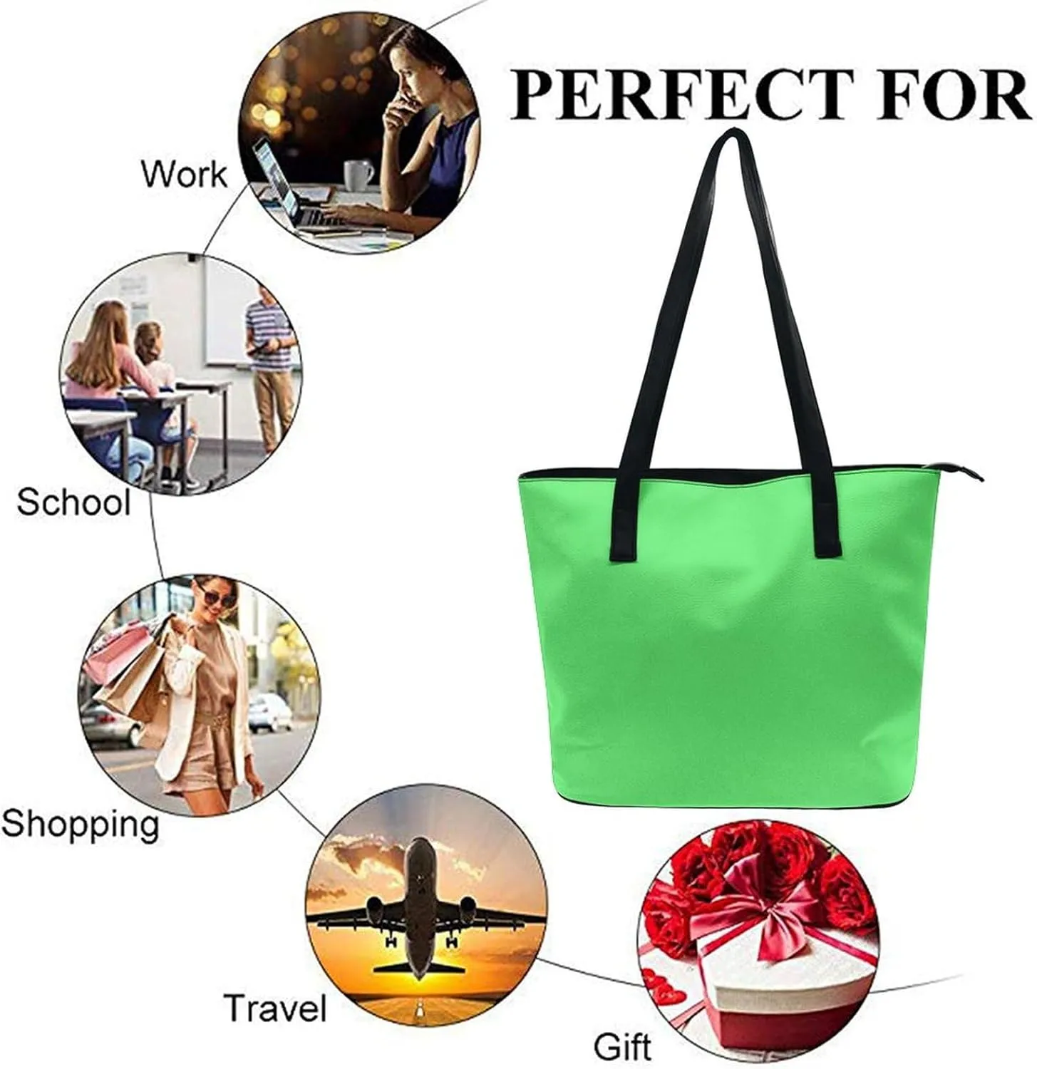 Women's Soft Leather Fashion Handbag Tote Purses Shoulder Bucket Bag