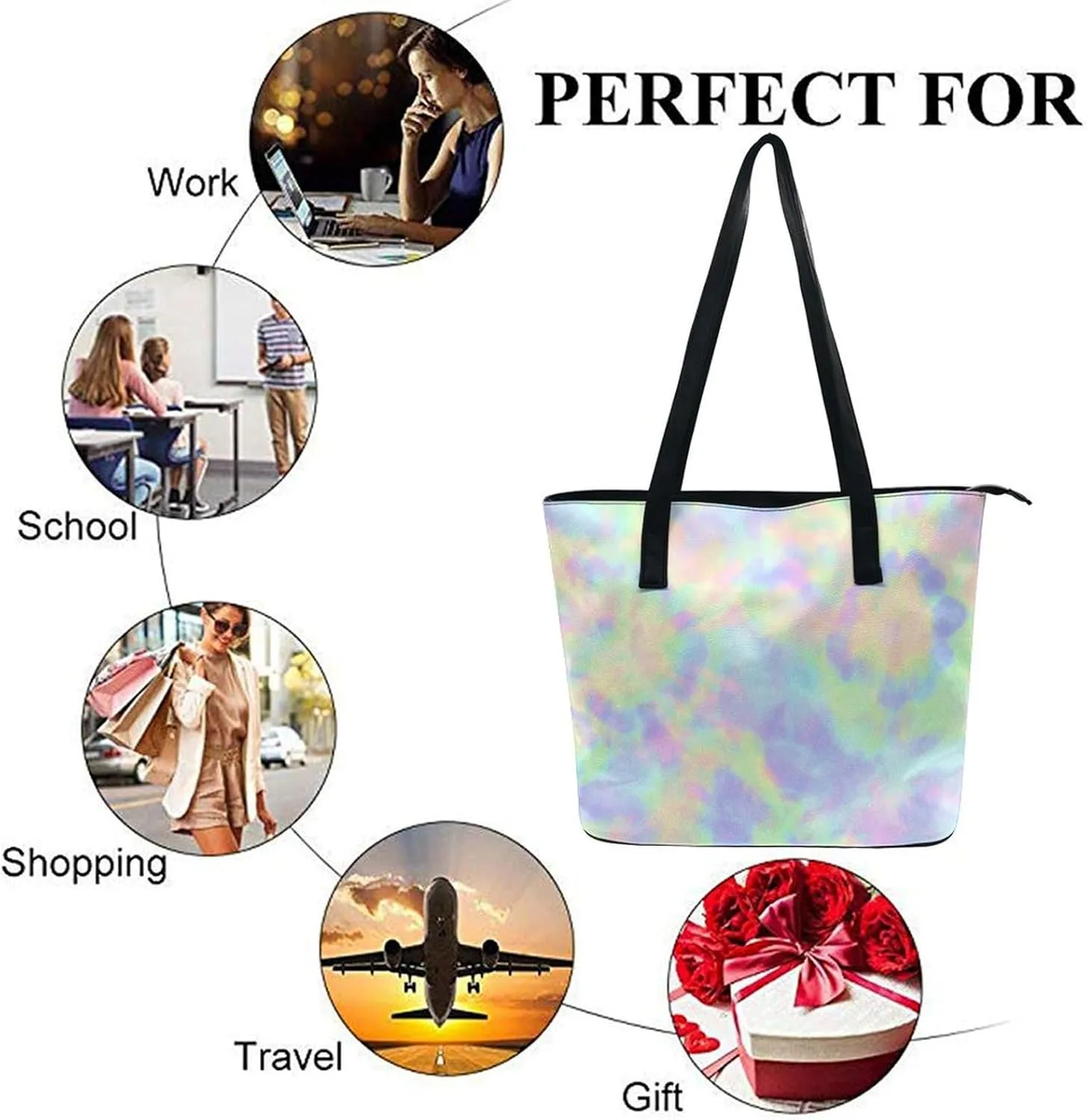 Women's Soft Leather Handbag Tote Purses Shoulder Bucket Bag