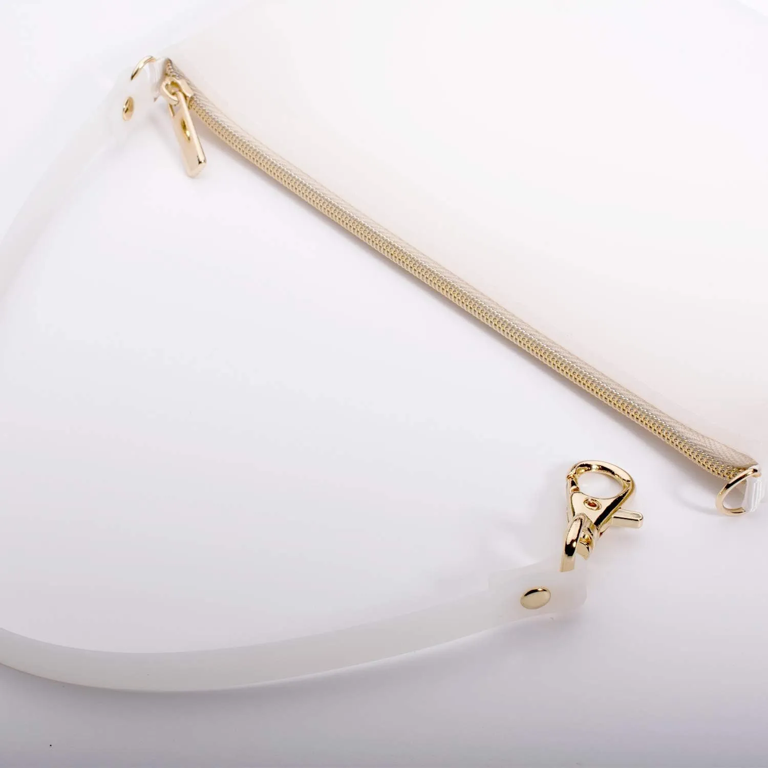Wristlet by Pudinbag for Women | Zipper Phone Wristlet | Beach Pouch | Water Resistant Silicone | Semi-transparent | Vegan