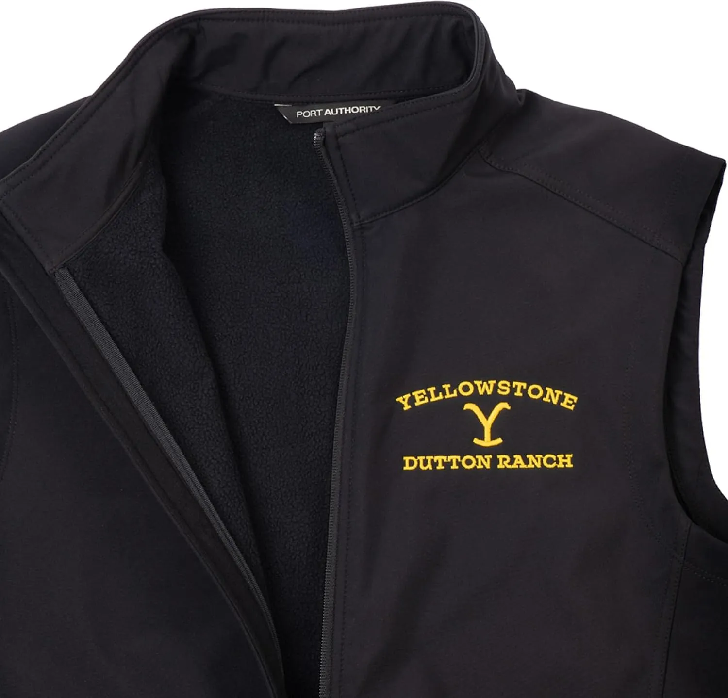 Yellowstone Dutton Ranch Logo Core Soft Shell Vest Officially Licensed