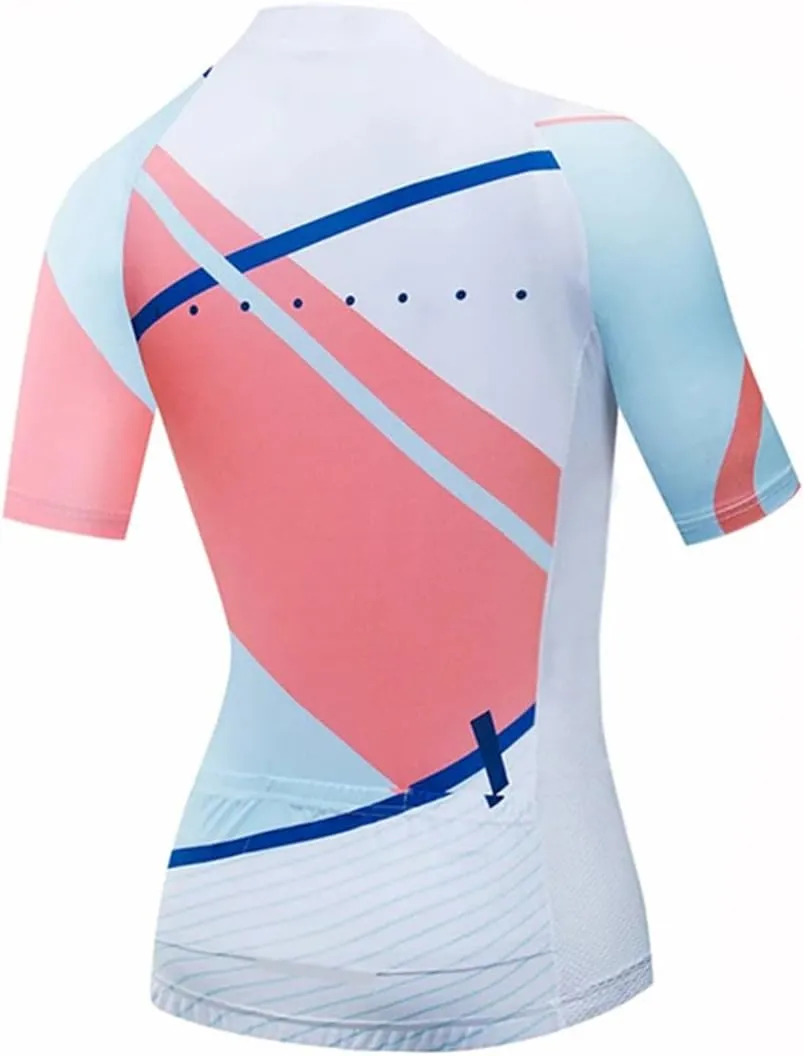 YIBIMOTTO Women's Summer Running Cooling Sport T-shirt Bicycle Biking Bike Shirts Short Sleeve Quick Dry