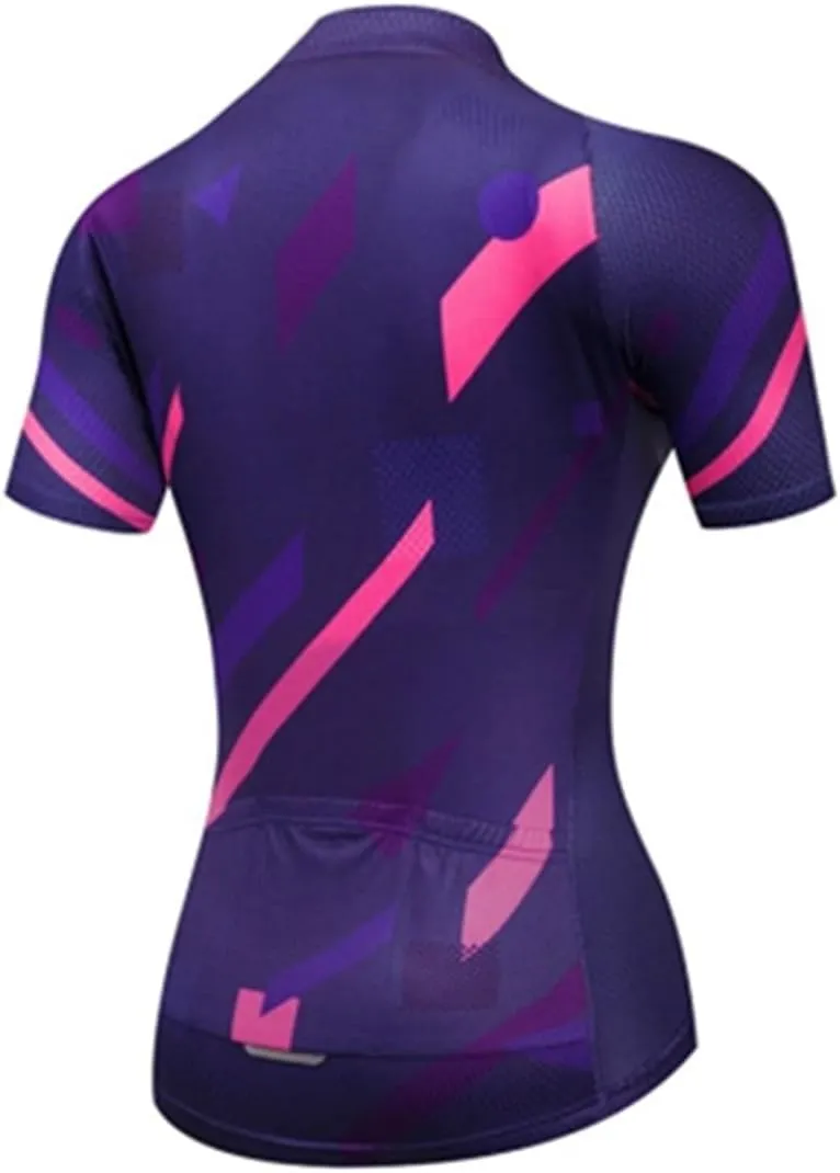 YIBIMOTTO Women's Summer Running Cooling Sport T-shirt Bicycle Biking Bike Shirts Short Sleeve Quick Dry