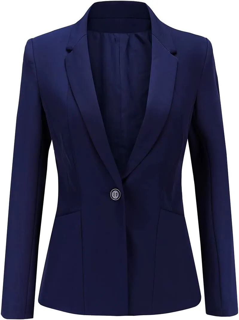 YYNUDA Women's Business Suit Set Ladies 2 Piece Office Work Solid Blazer Jacket and Pants