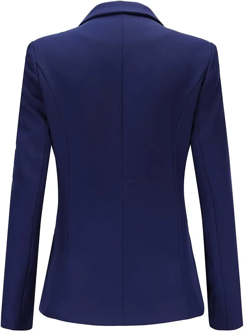 YYNUDA Women's Business Suit Set Ladies 2 Piece Office Work Solid Blazer Jacket and Pants